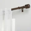 Curtain Rods & Hardware-Kirkland's Home Gold Stacked Cylinder Curtain Rod, 120 In.