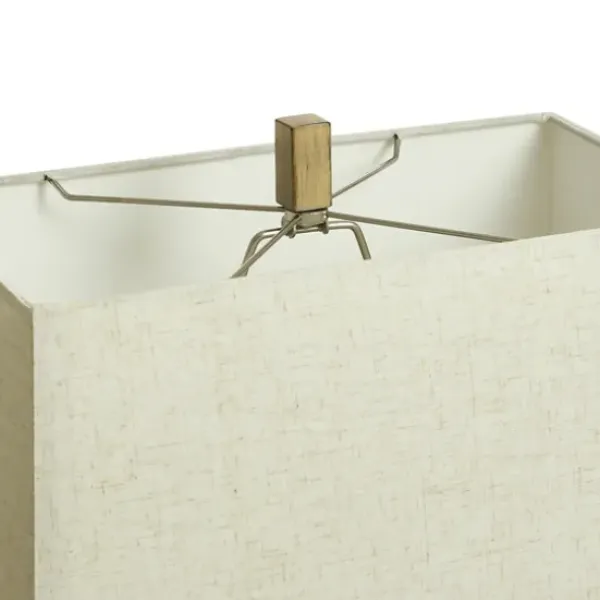 Table Lamps-Kirkland's Home Gold Traditional Rectangular Table Lamp Gold/Tan