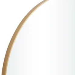 Decorative Mirrors-Kirkland's Home Gold Wood Round Frame Mirror