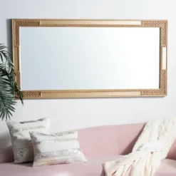 Framed Mirrors-Kirkland's Home Golden Carved Textured Framed Mirror