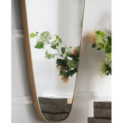 Decorative Mirrors-Kirkland's Home Golden Long Teardrop Wall Mirror
