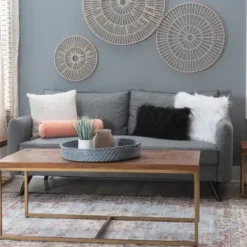 Coffee Tables-Kirkland's Home Golden Nesting 3-Pc. Coffee And Accent Table Set Brown
