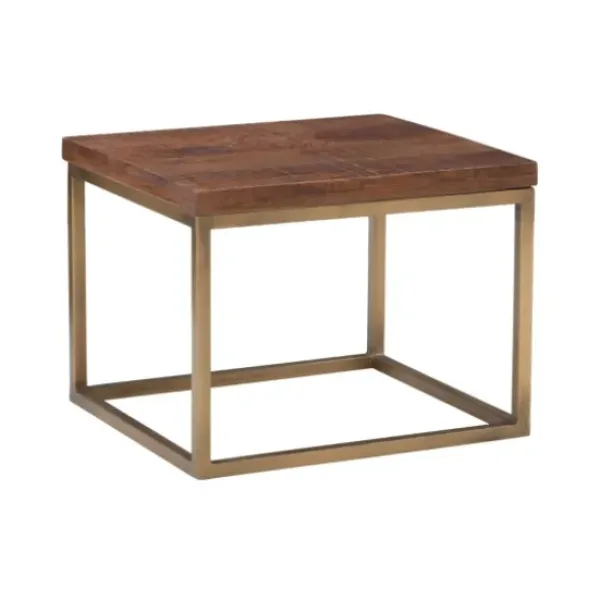 Coffee Tables-Kirkland's Home Golden Nesting 3-Pc. Coffee And Accent Table Set Brown