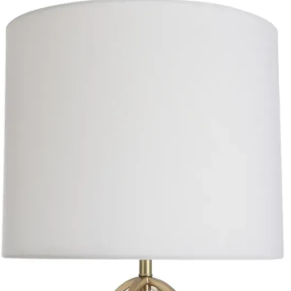 Table Lamps-Kirkland's Home Golden Open Egg Base Table Lamp White
