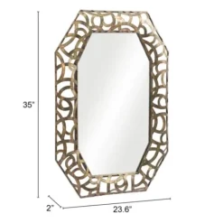 Decorative Mirrors-Kirkland's Home Golden Ringed Octopus Framed Mirror