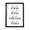Wall Quotes & Signs-Kirkland's Home Good Food, Good Times Framed Wall Plaque White/Black