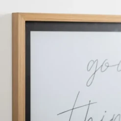Wall Quotes & Signs-Kirkland's Home Good Things Take Time Framed Wall Plaque White/Black