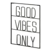 Wall Quotes & Signs-Kirkland's Home Good Vibes Only Metal Wall Plaque Black