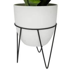 Trees & Topiaries-Kirkland's Home Gourd Plant In Hairpin Leg Planter