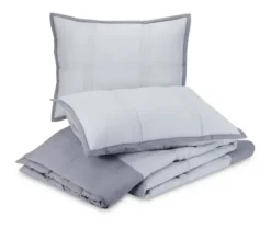 Quilts-Kirkland's Home Graham Full/Queen 3-Pc. Quilt Set Gray