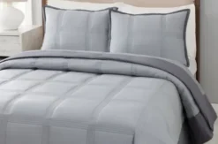 Quilts-Kirkland's Home Graham King 3-Pc. Quilt Set Gray