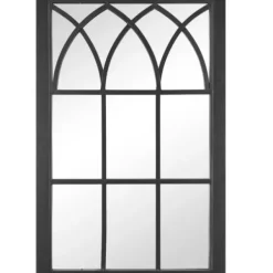 Decorative Mirrors-Kirkland's Home Grandview Arched Frame Mirror Black