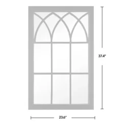 Decorative Mirrors-Kirkland's Home Grandview Arched Frame Mirror Black