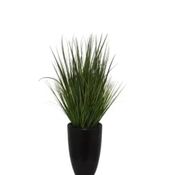 Arrangements & Greenery-Kirkland's Home Grass Arrangement In Black Cement Pot Green/Black