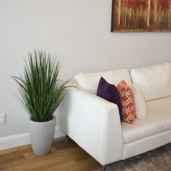 Arrangements & Greenery-Kirkland's Home Grass Arrangement In Gray Cement Pot Green/Gray