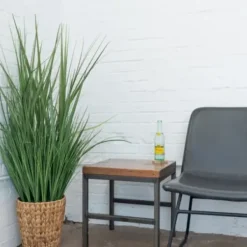 Arrangements & Greenery-Kirkland's Home Grass Arrangement In Natural Woven Basket Green