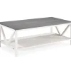 Coffee Tables-Kirkland's Home Gray And Barnwood Coffee Table White