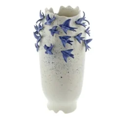 Vases-Kirkland's Home Gray And Blue Grooved Vases, Set Of 2 Gray/Blue