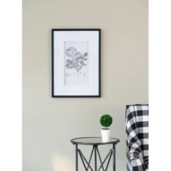 Framed Art-Kirkland's Home Gray And Cream Foliage 4-Pc. Framed Wall Art Set Gray/White