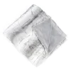 Blankets & Throws-Kirkland's Home Gray And White Animal Print Faux Fur Throw Gray/White