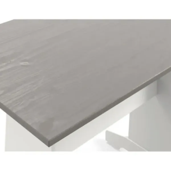 Dining Sets-Kirkland's Home Gray And White 3-Pc. Dining Nook Set