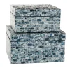 Baskets & Boxes-Kirkland's Home Gray And White Woven Basket With Tassel, 19 In. Gray/White