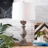 Table Lamps-Kirkland's Home Gray Balustrade Table Lamp White