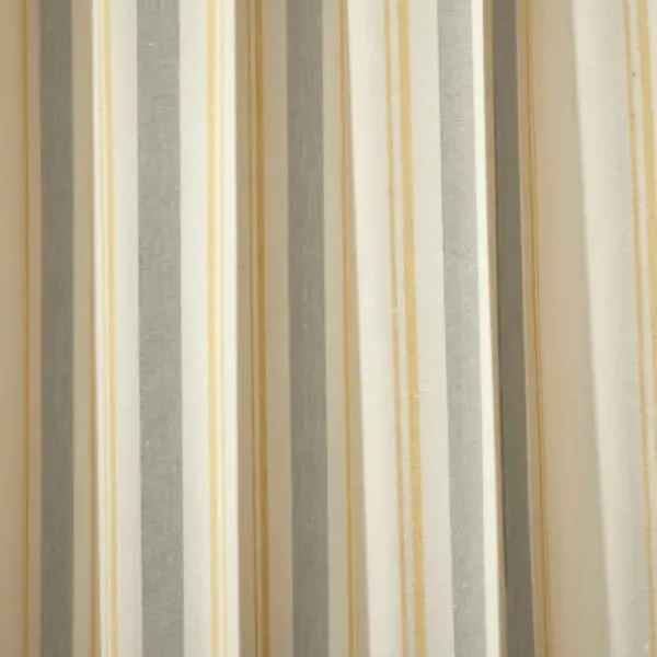 Curtains & Drapes-Kirkland's Home Gray Becky Curtain Panel Set, 108 In. Gray/Tan