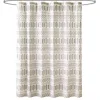 Shower Curtains-Kirkland's Home Gray Boho Tufted Circles Shower Curtain Gray/White