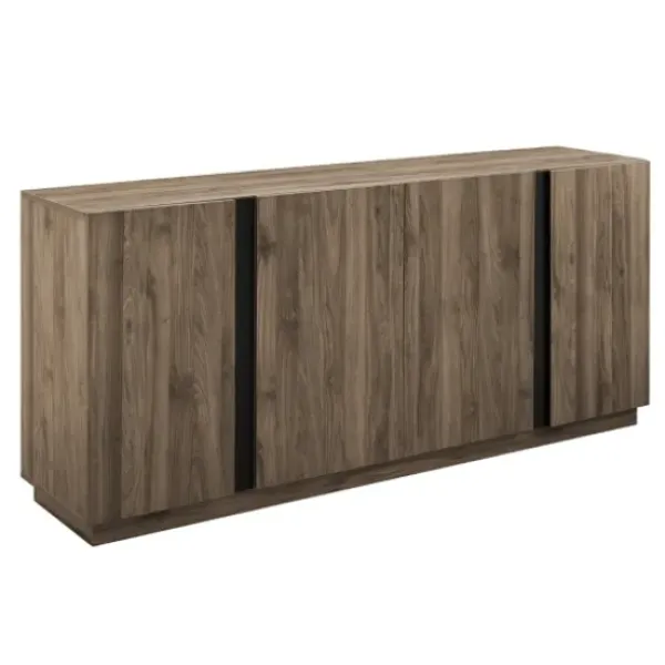 Cabinets & Sideboards-Kirkland's Home Gray Brown Modern 2-Door Sideboard Gray/Brown