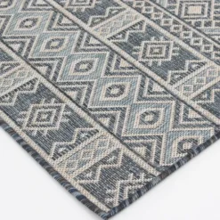 Outdoor Rugs-Kirkland's Home Gray Buffalo Check Outdoor Area Rug, 4X6 Gray/White