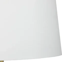 Table Lamps-Kirkland's Home Gray Ceramic Base Gold Accent Table Lamp White