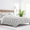 Quilts-Kirkland's Home Gray Chevron Reversible 3-Pc. King Quilt Set Gray/White
