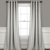 Curtains & Drapes-Kirkland's Home Gray Color Block Striped Curtain Panel, 84 In. Gray/White