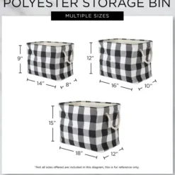 Baskets & Boxes-Kirkland's Home Gray Dog Show Round Storage Bin, 18 In. Gray/White