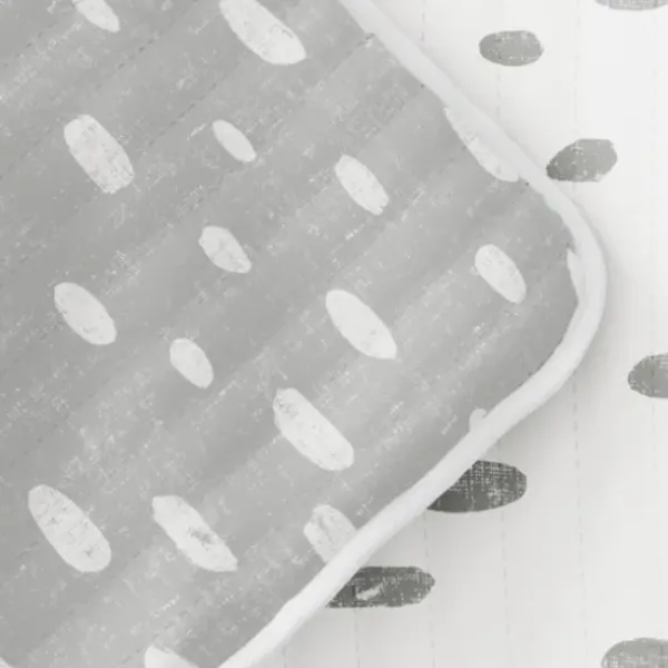 Quilts-Kirkland's Home Gray Dotted Reversible 3-Pc. King Quilt Set Gray/White