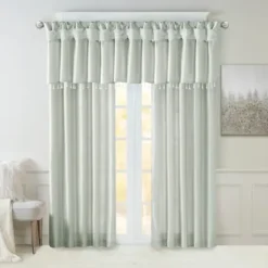 Curtains & Drapes-Kirkland's Home Gray Floral 2-Pc. Curtain Panel Set, 96 In. Gray/White
