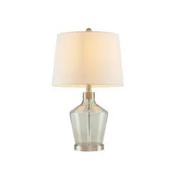 Table Lamps-Kirkland's Home Gray Glass Bold Table Lamps, Set Of 2 White