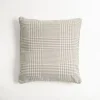 Pillows-Kirkland's Home Gray Houndstooth Feather Throw Pillow Gray/White