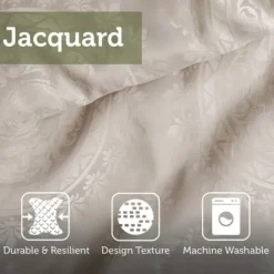 Bedspreads & Coverlets-Kirkland's Home Gray Jacquard Motif 4-Pc. Queen Coverlet Set Gray/White