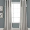 Curtains & Drapes-Kirkland's Home Gray Marl Blackout 2-Pc. Curtain Panel Set, 96 In. Gray/White