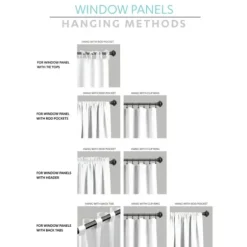 Curtains & Drapes-Kirkland's Home Gray Marl Blackout 2-Pc. Curtain Panel Set, 96 In. Gray/White