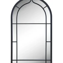 Decorative Mirrors-Kirkland's Home Gray Metal Arched Mirror