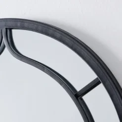 Decorative Mirrors-Kirkland's Home Gray Metal Arched Mirror