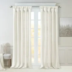 Curtains & Drapes-Kirkland's Home Gray Modern Stripes Curtain Panel, 84 In. Gray/White