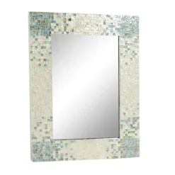Decorative Mirrors-Kirkland's Home Gray Mother Of Pearl Shell Frame Wall Mirror