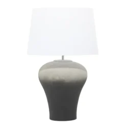 Table Lamps-Kirkland's Home Gray Ombre Ceramic Table Lamp White