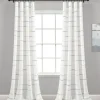 Curtains & Drapes-Kirkland's Home Gray Ombre Stripe Curtain Panel Set, 84 In. Gray/White