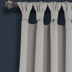 Curtains & Drapes-Kirkland's Home Gray Ombre Stripe Curtain Panel Set, 95 In. Gray/White