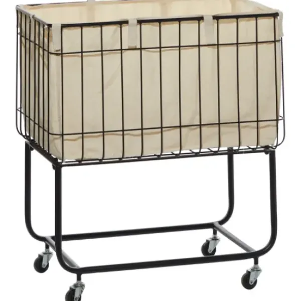 Baskets & Boxes-Kirkland's Home Gray Paw Print Round Basket With Handles